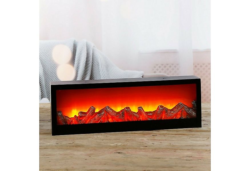 Meinposten Dekokamin LED Kamin Feuer Elektrokamin Wandkamin Kaminfeuer Batt günstig online kaufen