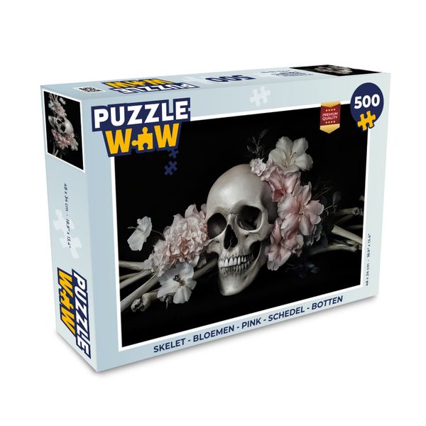 MuchoWow Puzzle Skelett - Blumen - günstig online kaufen