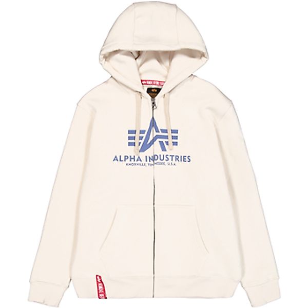 Alpha Industries  Sweatshirt Basic Zip Hoodie - vintage white günstig online kaufen