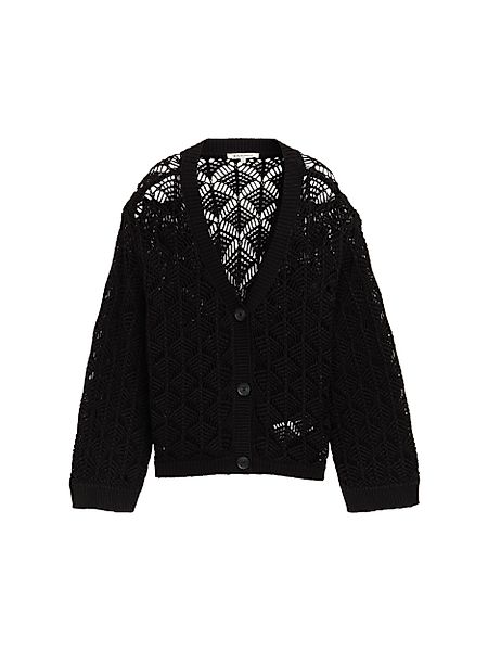 TOM TAILOR Denim Strickjacke ajour knit günstig online kaufen