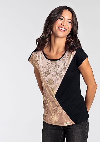 Laura Scott T-Shirt Kurzarm, figurumspielende Passform, günstig online kaufen