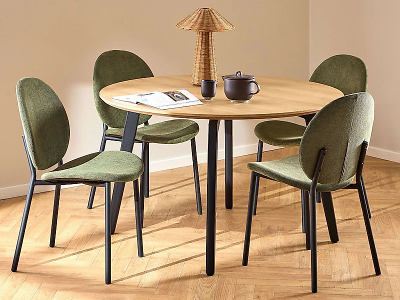 ACTONA GROUP Esszimmer-Set "Essgruppe, Speisetisch mit Wohnzimmerstühlen" S günstig online kaufen