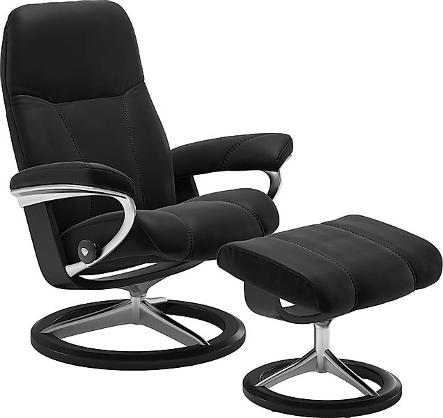 Stressless "Consul" Set, Relaxsessel mit Hocker, mit Hocker, mit Signature günstig online kaufen