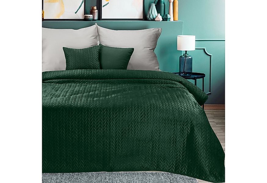 Eurofirany Tagesdecke Tagesdecke LUIZ5 1, Weicher Velours, In vielen Farben günstig online kaufen