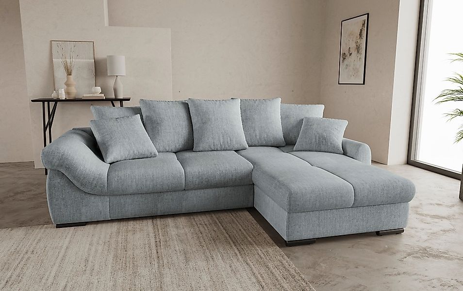 Mr. Couch Ecksofa »Livorno L-Form«, inkl. Hochschläfer-Bettauszug, XL-Bettk günstig online kaufen