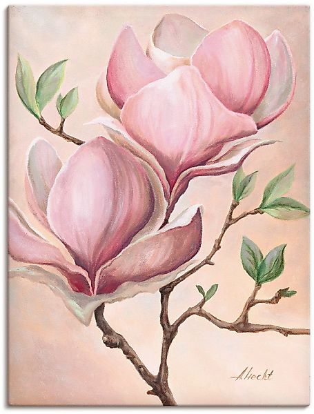 Artland Wandbild "Magnolienblüten", Blumen, (1 St.), als Leinwandbild, Post günstig online kaufen