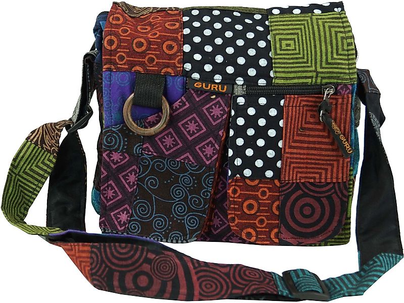 Guru-Shop Schultertasche Ethno Schultertasche Patchworktasche günstig online kaufen