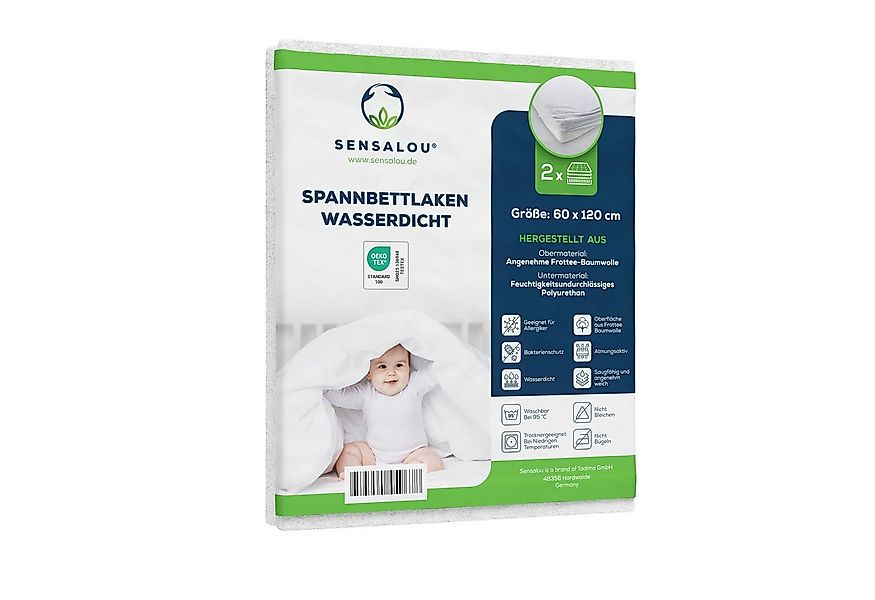 Sensalou Spannbettlaken Inkontinenz Spannbetttuch Matratzenschutzbezug, (2 günstig online kaufen