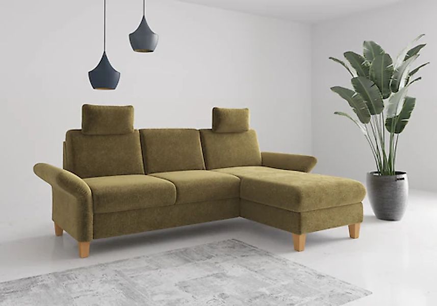 Home affaire Ecksofa »Rochelle«, wahlweise mit Armlverstellung, Klappbett m günstig online kaufen