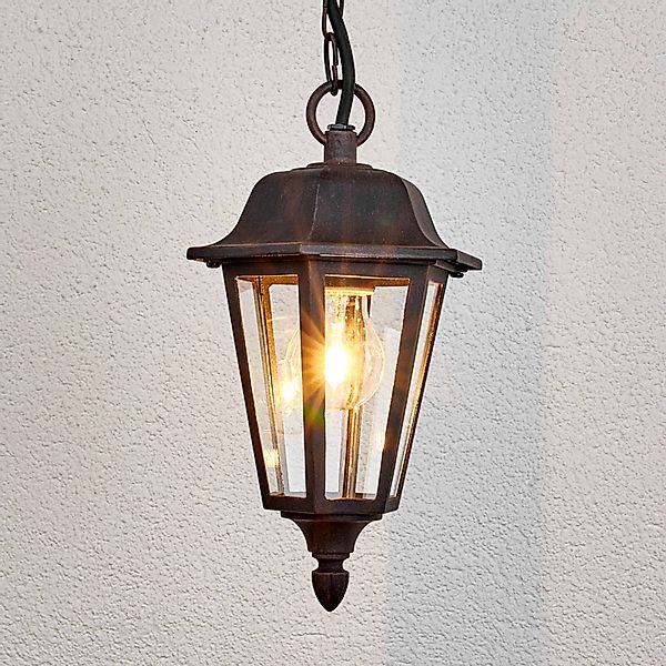 Lindby Außenhängeleuchte Lamina, Ø 18 cm, Laterne, E27 günstig online kaufen