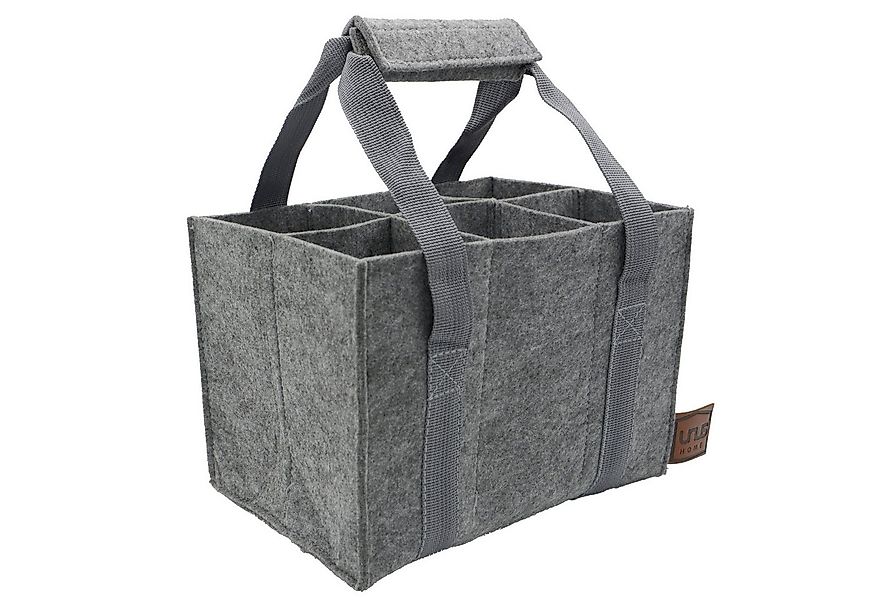 UNUS HOME Flaschenkorb Flaschenhalter 6er Filz, 0.33 l, Flaschenträger Filz günstig online kaufen