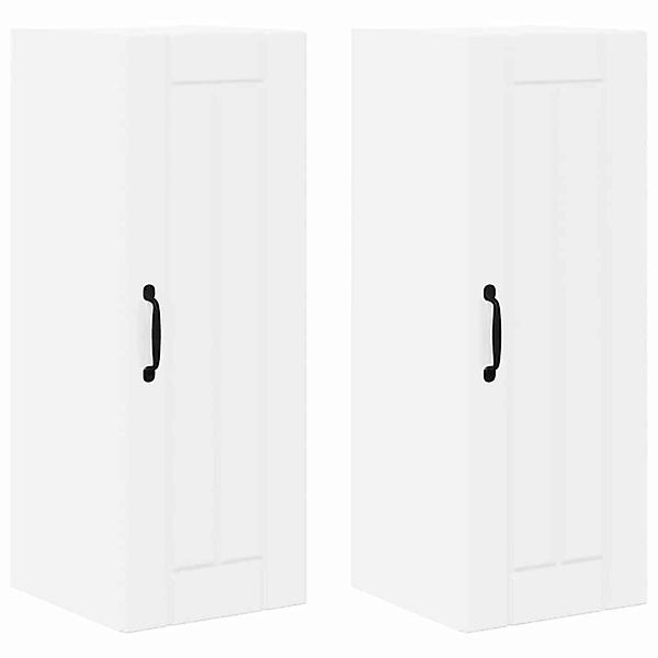 vidaXL Küchenschrank mit Regal 2 Stk Hochglanz Weiß 30 x 31 x 80 cm 885014 günstig online kaufen