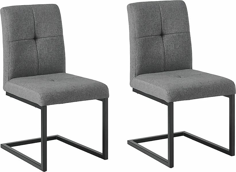 Home affaire Esszimmerstuhl "Geranie Freischwinger, Schwingstuhl" (Set) 2 S günstig online kaufen