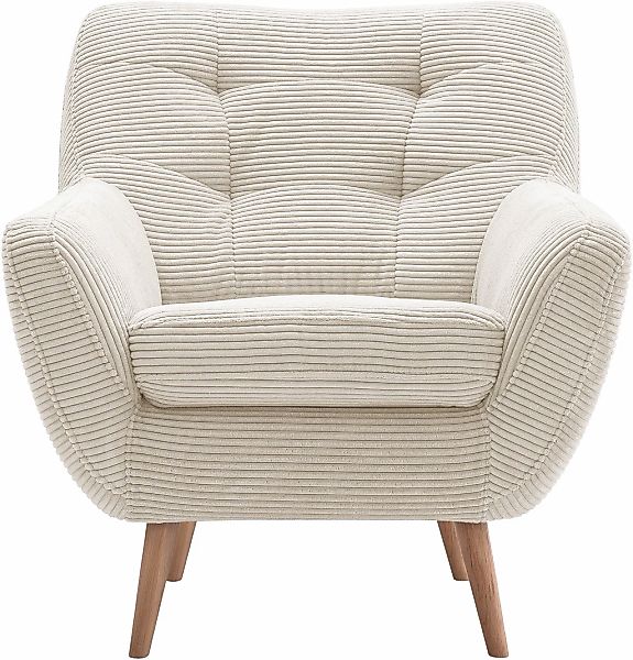 exxpo - sofa fashion Sessel "Scandi, Loungesessel mit tollem Sitzkomfort, h günstig online kaufen