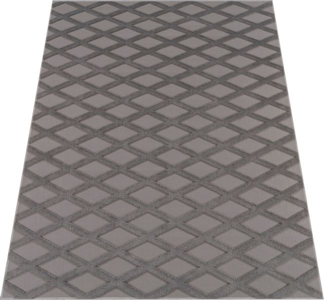 Paco Home Teppich "Utrecht 642" rechteckig 4 mm Höhe Kurzflor, Uni Farben, günstig online kaufen