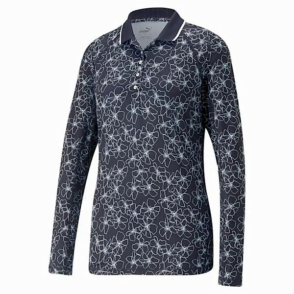 PUMA Poloshirt Puma Golf Polo YouV Island Flower Langarm Navy Damen günstig online kaufen