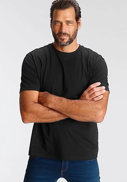 Man's World Rundhalsshirt (5er-Pack) Kurzarm, Regular Fit, unifarben, Rundh günstig online kaufen