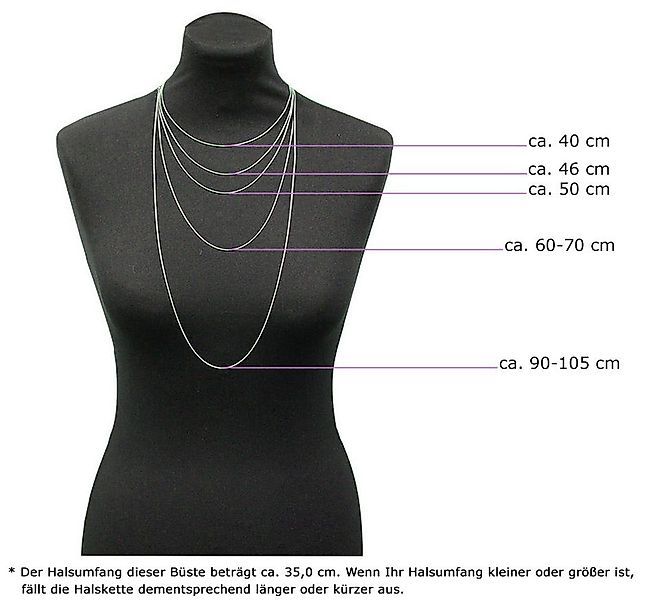 Kette mit Anhänger Halskette "Leandra" mit günstig online kaufen
