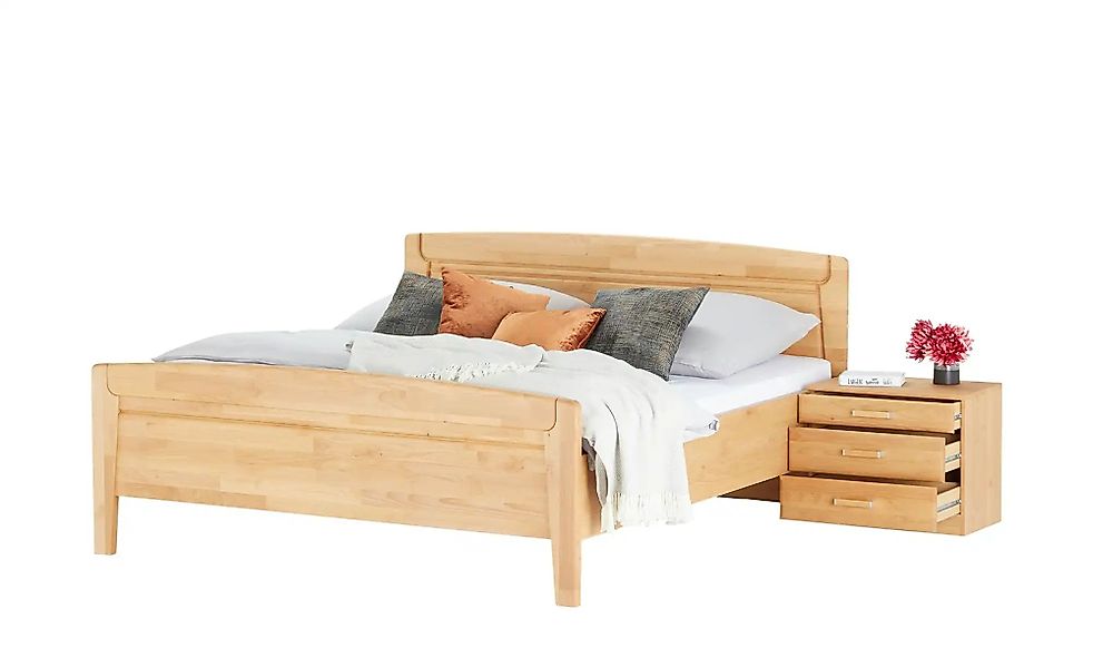 Woodford Bettanlage teilmassiv Morgana ¦ holzfarben ¦ Maße (cm): B: 312 H: günstig online kaufen