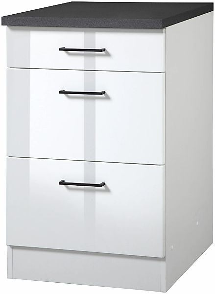 KOCHSTATION Unterschrank "KS-Trier", Breite 50 cm, mit 2 Auszügen und 1 Sch günstig online kaufen
