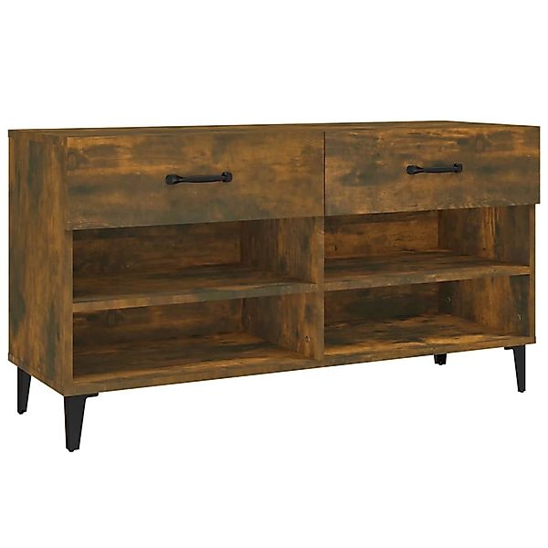 vidaXL Schuhschrank Räuchereiche 102x35x55 cm Holzwerkstoff 817570 günstig online kaufen