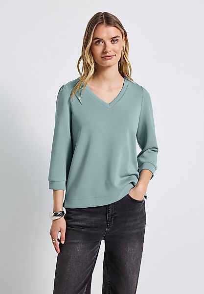 STREET ONE 3/4-Arm-Shirt, mit Raffungen an den Schultern günstig online kaufen