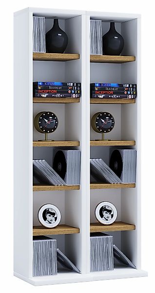 VCM Media-Regal "VCM Holz CD DVD Stand Regal  CD Regal mit Platz für 204 CD günstig online kaufen