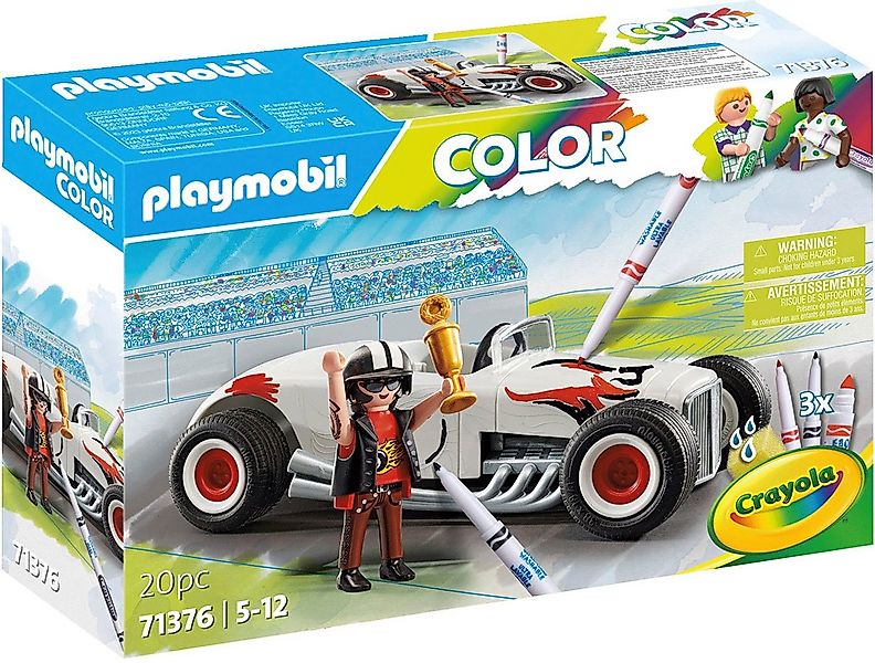 Playmobil® Rennauto (71376), Color Konstruktions-Spielset, (20 St), zum ind günstig online kaufen