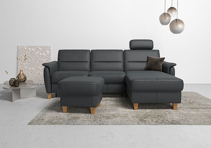 Home affaire Ecksofa "Palmera L-Form", Federkern, wahlweise mit Bettfunktio günstig online kaufen