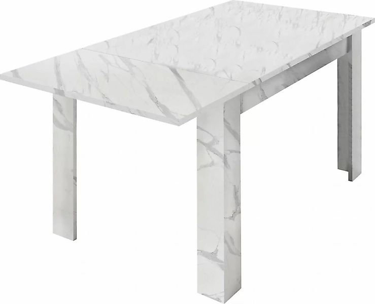 INOSIGN Esstisch "Carrara", Breite 137-185 cm, inkl. Ansteckplatte günstig online kaufen