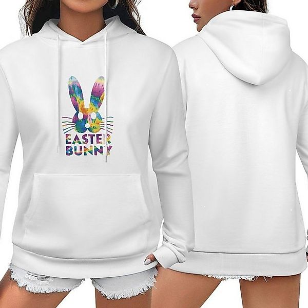 MC Star Hoodie Osterhase Sweatshirt Damen Langarm Niedliches Kaninchen Bunn günstig online kaufen