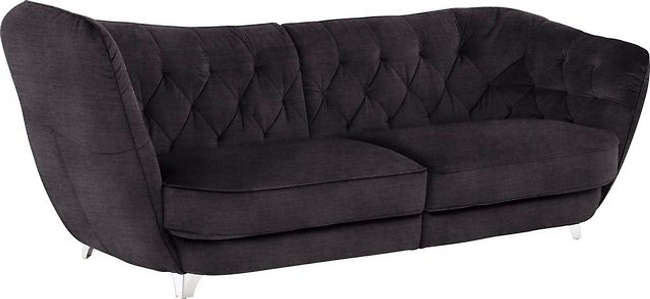 Leonique Big-Sofa Retro, stylischer Hochlehner günstig online kaufen