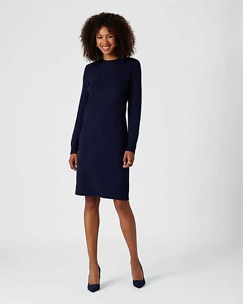 Fiora Blue Strickkleid im Streifen- oder Uni-Design günstig online kaufen