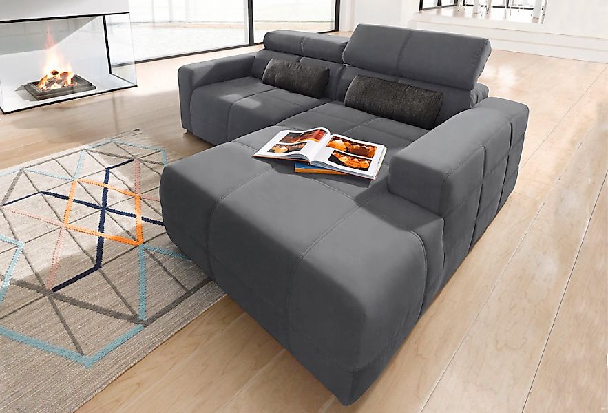 DOMO collection Ecksofa "Brandon Sitzbelastung 140 kg, kleine Ausführung B/ günstig online kaufen