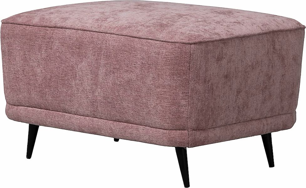 Home affaire Polsterhocker "Ashly" in 3 Bezugsvarianten, Bouclé, Samtoptik günstig online kaufen