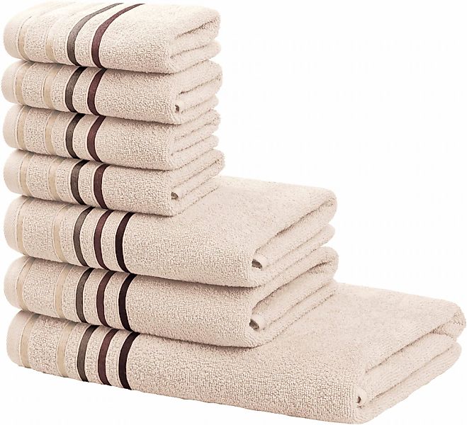 OTTO home Handtuch Set "Niki, Duschtuch, Handtücher und Gästetücher" Set Wa günstig online kaufen