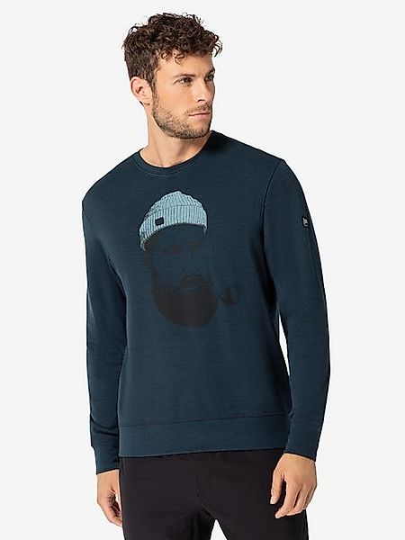 SUPER.NATURAL Sweatshirt für Herren, Merino SN SAILOR Motivations Motiv günstig online kaufen