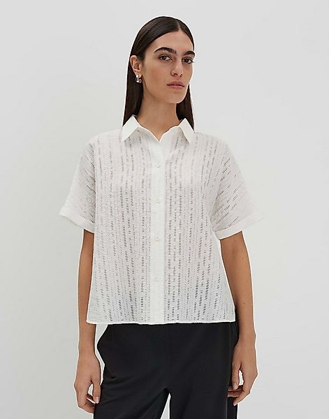 someday Kurzarmbluse ZILINA STRUCTURE Loose mit feiner Lochstruktur günstig online kaufen