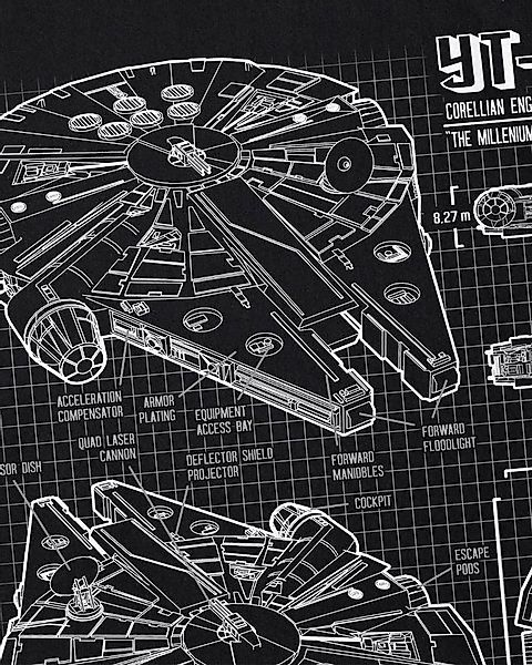 style3 T-Shirt Millennium Falcon star krieg wars imperium der sterne vader günstig online kaufen
