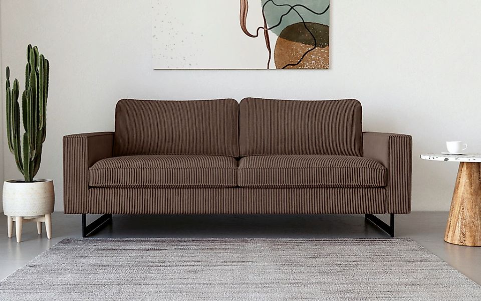 Places of Style 3-Sitzer "Maxi-Ausführung Pinto, 236 cm, Cord, Chenille, Le günstig online kaufen