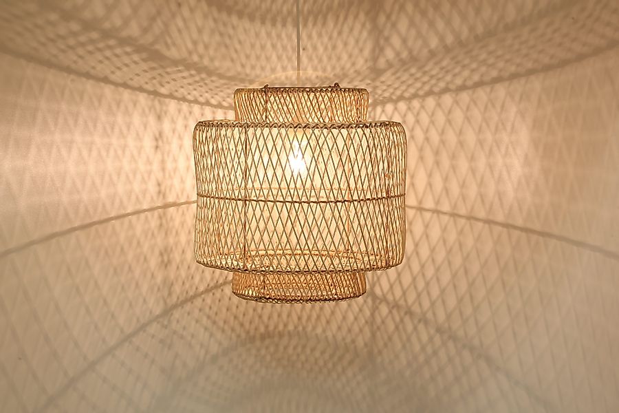 Casa Moro Pendelleuchte Rattan Pendelleuchte Lampe, günstig online kaufen