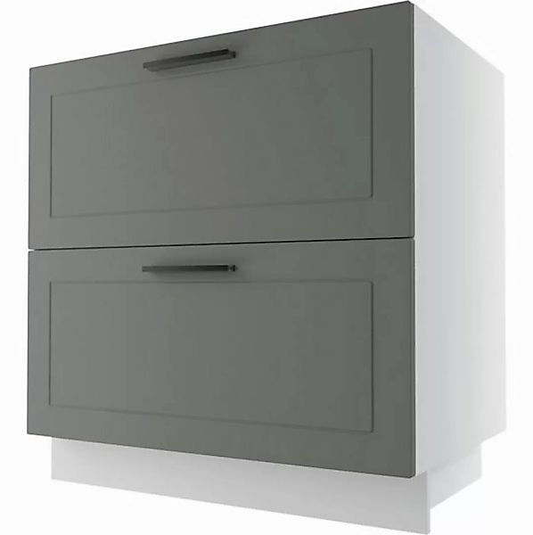 Feldmann-Wohnen Unterschrank Kvantum (Kvantum, 1-St) 80cm Front- & Korpusfa günstig online kaufen