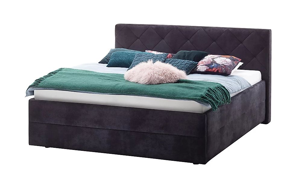 Polsterbett - schwarz - 195 cm - 110 cm - 221,5 cm - Betten > Doppelbetten günstig online kaufen