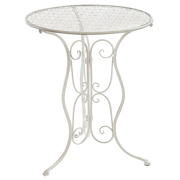 Kobolo Tisch Metalltisch 60Dmx70H cm Gartentisch Beistelltisch Metall Rund günstig online kaufen