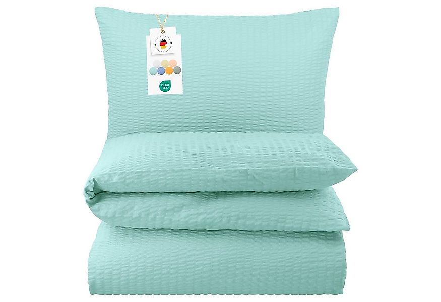 Carpe Sonno Bettwäsche Seersucker 135 x 200 155 x 220 Bügelfrei Sommer Uni günstig online kaufen
