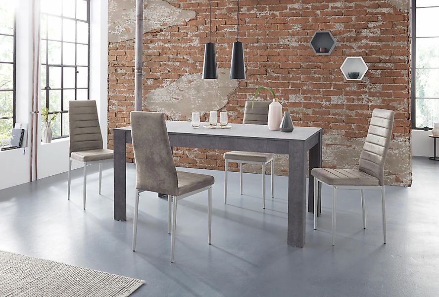 INOSIGN Essgruppe "Lynn160/Kate" Set, 5 Stk. tlg. Tisch mit 4 Stühlen günstig online kaufen