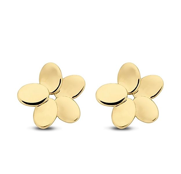 NICEANDnoble Paar Ohrstecker 585er Gelbgold Ohrstecker Blüte günstig online kaufen