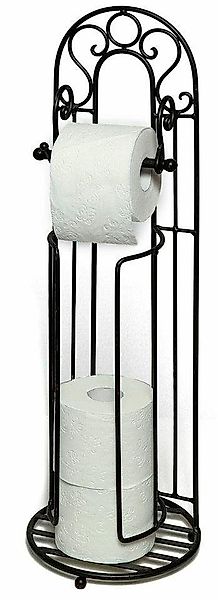 Ambiente Haus Toilettenpapierhalter Antik, schwarz günstig online kaufen