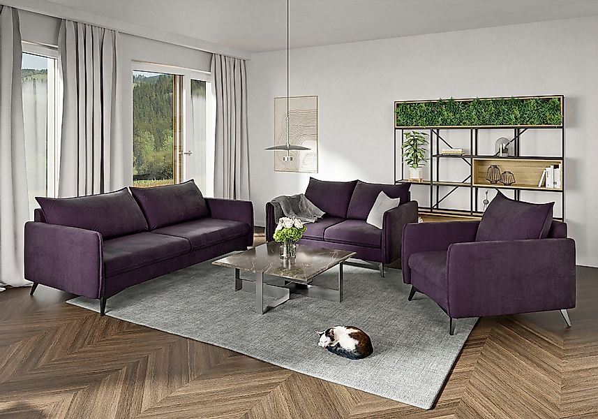S-Style Möbel Polstergarnitur 3+2+1 Azalea mit günstig online kaufen