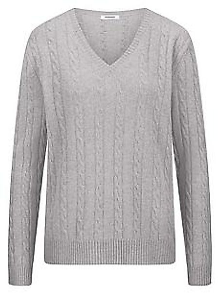 V-Pullover Peter Hahn grau günstig online kaufen